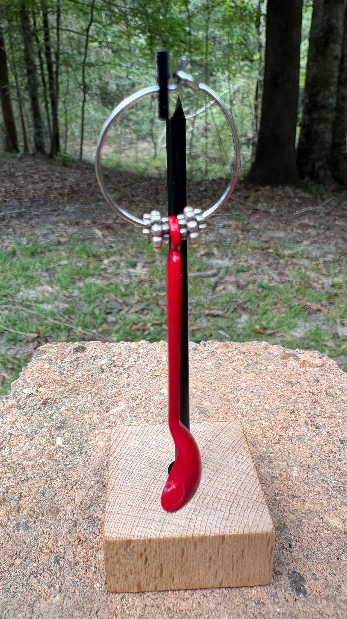 Red Spoon Earrings
