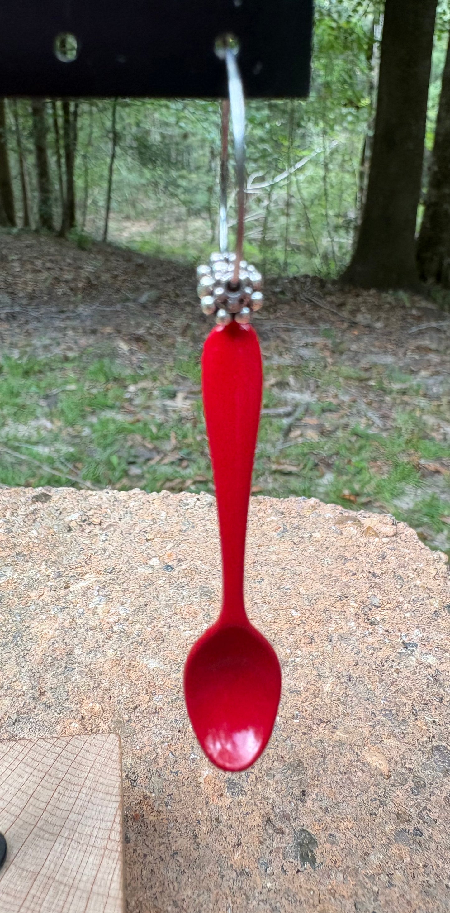 Red Spoon Earrings