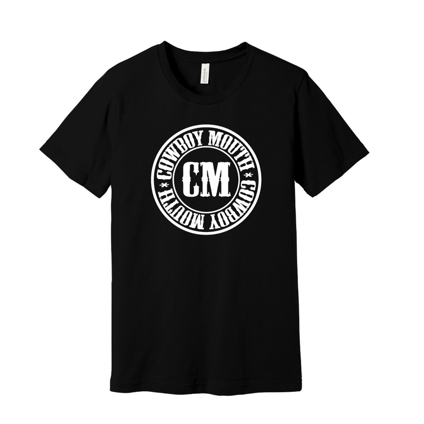 Black T-Shirt with White Logo